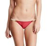 Vix Cozumel Full Cut White Side Strap Bikini Bottom In Red In Red