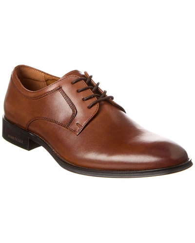 Kenneth Cole New York Tully Leather Oxford In Brown