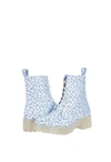 DIRTY LAUNDRY MAZZY BOOTIE IN LIGHT BLUE FLORAL
