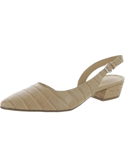 Naturalizer Banks Womens Slingback D'orsay Heels In Beige