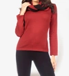 Angel Striped Infinity Scarf In Red In Red