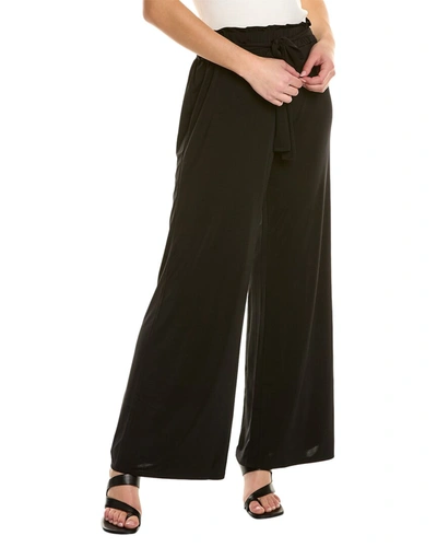 Krisa Belted Wide Leg Pant In Black