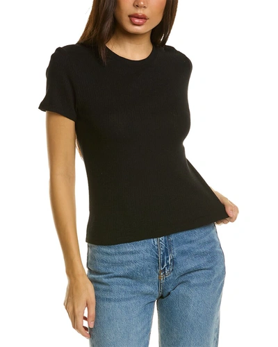 Michael Stars Woman T-shirt Black Size S Supima