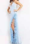 Jovani Prom Gown In Light Blue In Blue