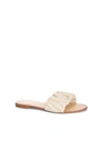 CHINESE LAUNDRY BRITTA RUCHED SLIDE IN CREAM