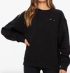 The Upside Saturn Logo-embroidered Sweatshirt In Black