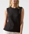 Atm Anthony Thomas Melillo Schoolboy Cotton Slub Jersey Sleeveless T-shirt In Black