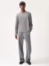 Pangaia Regenerative Merino Wool Oversized Sweater In Grey Marl