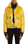 Moncler Yellow Polyester Biche Down Jacket
