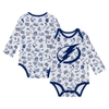 Outerstuff Infant White Tampa Bay Lightning Dynamic Defender Long Sleeve Bodysuit In White