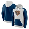 Fanatics Branded Gray/navy Chicago Bears Gridiron Classics Lost Step Pullover Hoodie In Gray