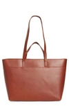 Madewell Essentials Tote In Warm Cinnamon