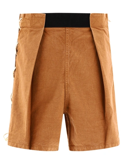 Kapital "easy Ranch" Shorts In Brown