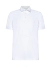 Brunello Cucinelli Short-sleeved Cotton Polo Shirt In White