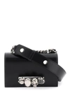 Alexander Mcqueen Mini Jewelled Satchel Bag In Black