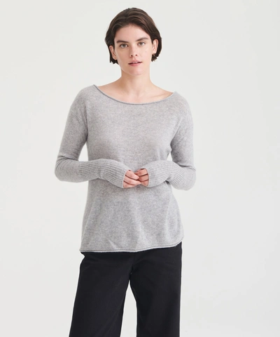 Naadam Cashmere Boatneck Sweater In Cement