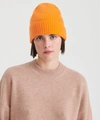 Naadam The Essential Ribbed Cashmere Beanie In Bright Orange