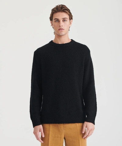 Naadam Airspun Crewneck Sweater In Black