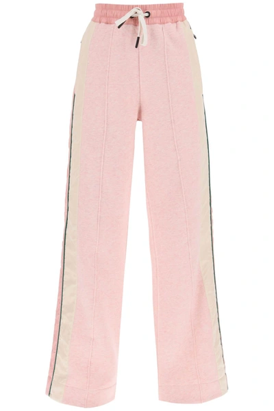 Moncler Grenoble Joggers In Pile And Nylon Women In Pink