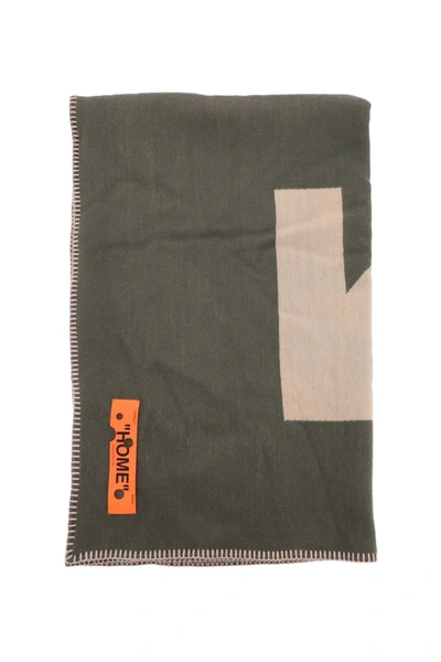 Off-white Arrow Blanket Women In Green