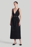 Altuzarra Anouk V-neck Midi Dress In Black