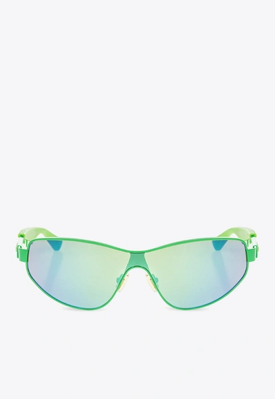 Bottega Veneta Cat Eye Sunglasses In Green
