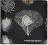 ALEXANDER MCQUEEN Black & Off-White Peacock Feather Wallet