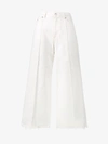 ALEXANDER MCQUEEN ALEXANDER MCQUEEN WHITE HIGH WAISTED CULOTTE JEANS,484037QJM0412199392