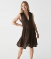 Michael Stars Daisy Gauze Dress In Kelly
