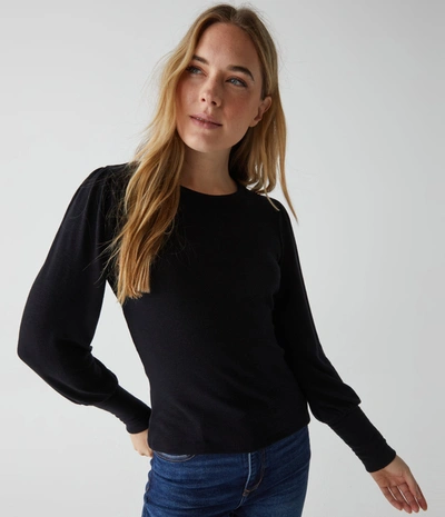 Michael Stars Fonda Puff Sleeve Top In Java