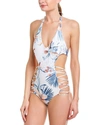 L*space Fire Tripp Strappy Halter One Piece In Birds Of Paradise In Multi