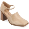 Journee Collection Women's Bobby Block Heel Square Toe Pumps In Multi