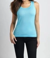 ANGEL BRA-FRIENDLY TANK TOP IN TURQUOISE