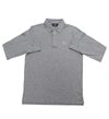 Psycho Bunny Men's Garment Dye Long Sleeve Polo In Heather Grey In Grey