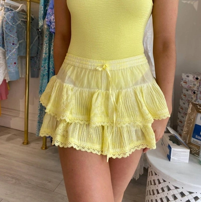 Muche & Muchette Coquette Skort In Yellow