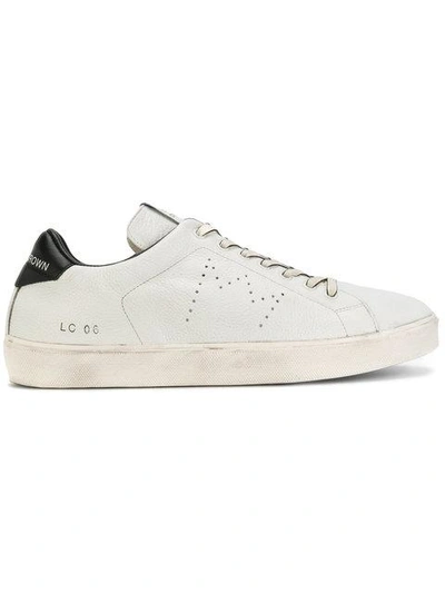 Leather Crown Low Lc06 White Leather Sneakers