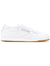 Reebok Classic Club C 85 Trainers In White Leather With Gum Sole