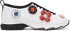 FENDI White Neoprene Flowerland Sneakers