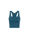 Pangaia Women's Plant-stretch Compressive Ribbed Tank Top — Storm Blue In Storm Blue