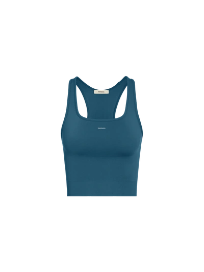 Pangaia Women's Plant-stretch Compressive Ribbed Tank Top In Storm Blue
