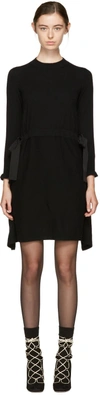 FENDI Black Cashmere Cascade Dress