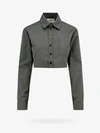 Coperni Grey Cropped Shirt In Grey
