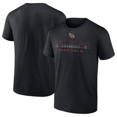 Fanatics Branded Black Arizona Cardinals Heartbeat T-shirt