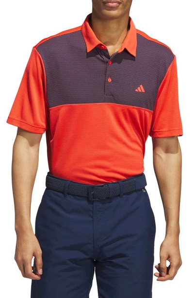 ADIDAS GOLF CORE COLORBLOCK GOLF POLO