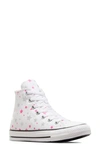 Converse Kids' Chuck Taylor® All Star® High Top Sneaker In White/ Prime Pink/ White