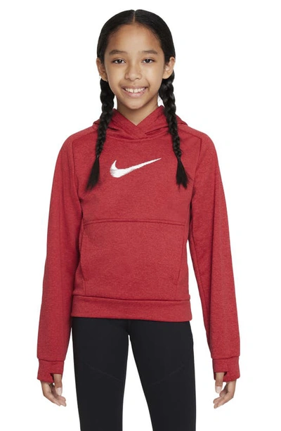 Nike Big Kids Therma Multi+ Pullover Training Hoodie In Red