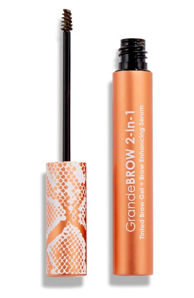 Grande Cosmetics Grandebrow 2-in-1 Tinted Brow Gel + Brow Enhancing Serum Dark 0.12 oz / 3.5 ml
