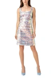 English Factory Sequin Stripe Sleeveless Minidress In Pink