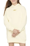 Nike Sportswear Club Fleece Big Kids' (girls') Hoodie Dress In White