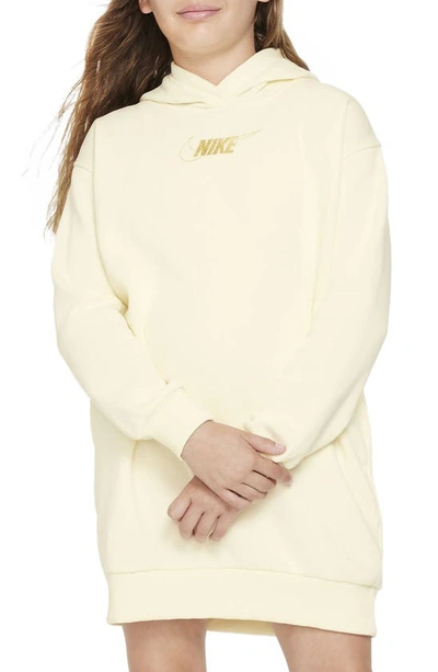 Nike Sportswear Club Fleece Big Kids' (girls') Hoodie Dress In White